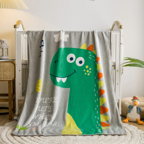 Custom printed newborn baby soft thick alligator thick baby blanket wrapper